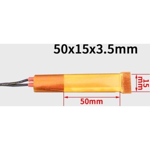 10 pieces 50*15*3.5mm 12-220V ceramic PTC constant temperature air film electric heating element piece heater accessories 50*15