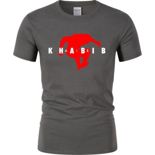 2021 Air Khabib Nurmagomedov MMA Black T-shirt Men fashionable Brand Women MMA Tshirt Round Neck TShirts 15Color Mens T Shirt