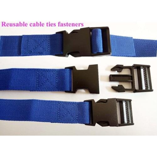 5pcs Wholesale ties 25*800mm cable tape Nylon Reusable Cable Ties cargo stap with buckle fix tighten cable fastener
