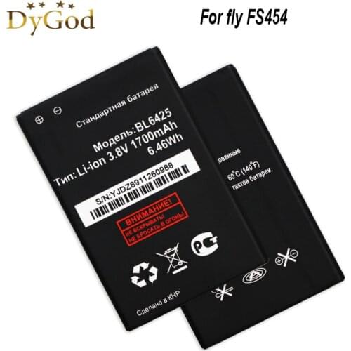 5 PCS/LOT BL6425 fly FS454 Nimbus 8 Battery 1700mAh Accumulator High Quality