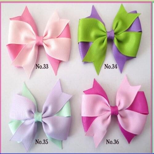 50 BLESSING Good Girl Boutique 2 Tone 3.5" Umbrella Hair Bow Clip Accessories