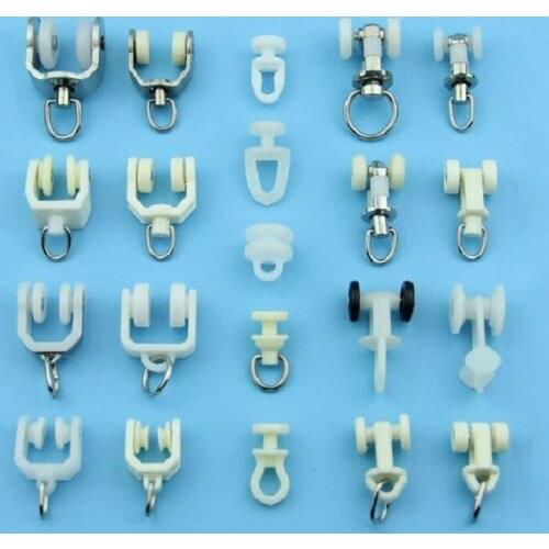 Curtain track accessories accessories roller vintage straight rail curved rail guide hook ring slide rail pulley buckle