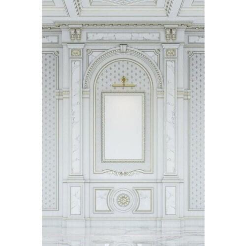 White Arch Wall Marbling Photographic Backdrop Vinyl Backgrounds Photo Studio for Baby Children Portrait Pets Toy Photophone