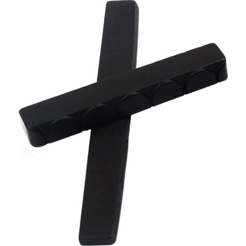 Ebony Black Guitar Saddle Nut for Classical Guitar Accessory Pack of 2