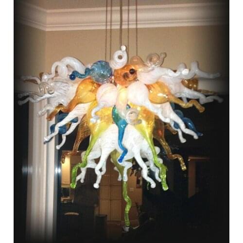 Dale Chihuly Style Hand Blown Glass Hanging LED Modern Art Chandelier Lightings