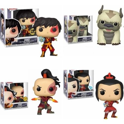 Funko AVATAR AULA 542# APPA 540# ZUKO 538# 838# Action Figures Colres Collectible Model Toy for Children Birthday Gift