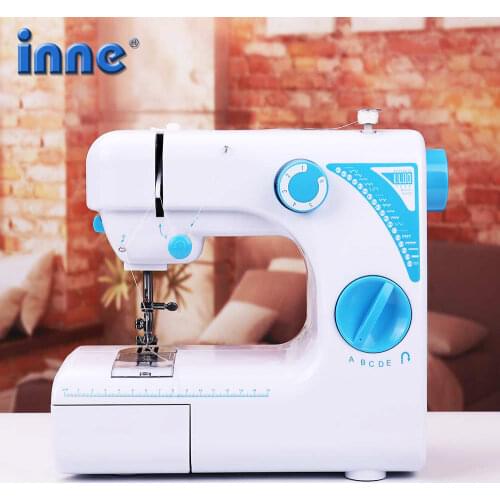 Sewing Machine Foot Mini Manual Portable Assistant Household 19 Stitches LED Night Light Multifunction Pedal Two Thread Electric