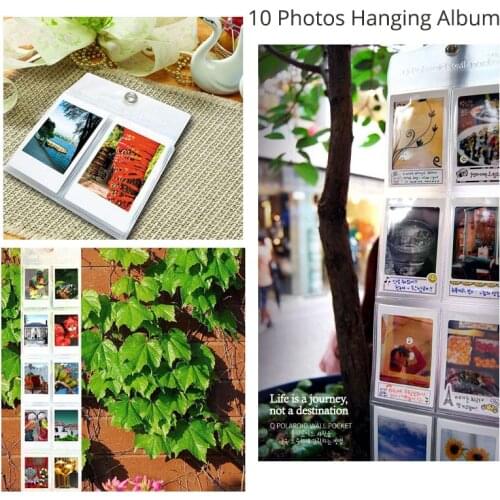10 Photos Hanging Wall Album for Fujifilm Instax Mini 9 8 8+ 7s 70 25 50s 90 Films, Polariod 300 Mini Films