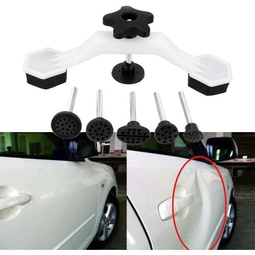LEEPEE Car Dent Repair Tools Damage Pulling Fix Tool Glue Tabs Car Dent Removal Pulling Bridge Puller Set Hand Repair Tools Kit