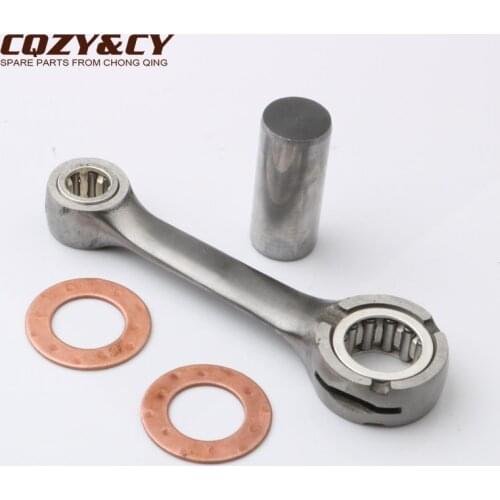 Scooter crankshaft connecting rod for BETA Ark Air 50 Serie K 50 Eikon50 Quadra Chrono Tempo Piston 50cc pin hole 10mm 2T