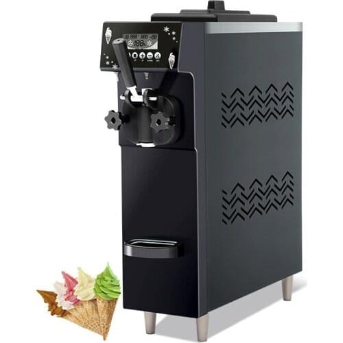 Commercial Small Vertical Soft Ice Cream Machine Single Flavor Fruit Ice Cream Roll Maker Yogurt Making Vending Machine