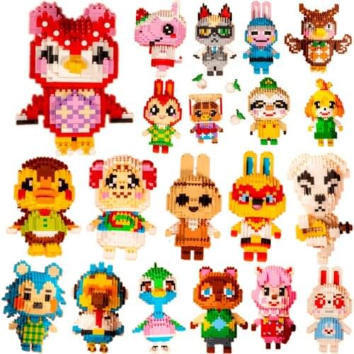 28 Kinds Of Animals Crossing Building Blocks Raymond Model Building Blocks Toys Mini Diamond Building Blocks Children Toys Gifts