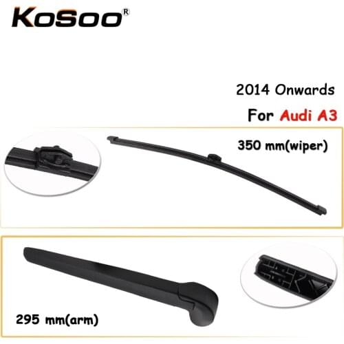 KOSOO Auto Rear Car Wiper Blade For AUDI A3,350mm 2014- Rear Window Windshield Wiper Blades Arm,Car Accessories Styling