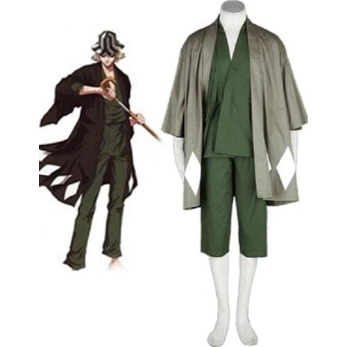 Unisex Cos Anime BLEACH Urahara Kisuke Cosplay Costumes Suit Sets