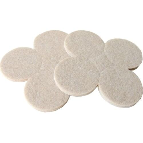 Round Felt Pads for Furniture Table Chair Sofa Furniture Appliance Cushion Gasket Floor Abrasion Protector Guards Dia. 42mm
