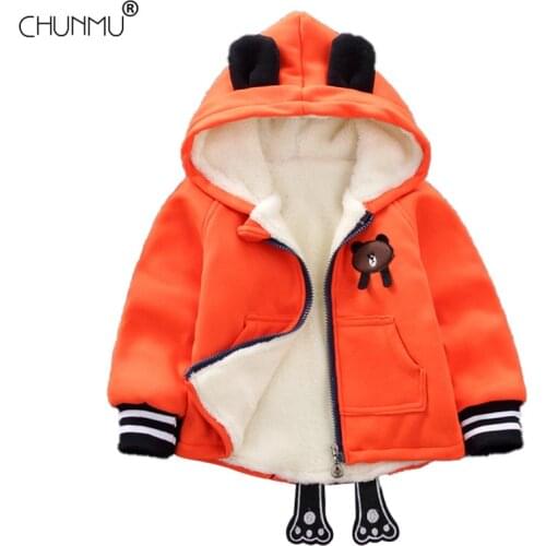 Baby Boy Jacket Girls Coat Autumn Kids Thicken Fleece Outerwear Coats Warm Boys Clothes Winter Children Kid Jackets