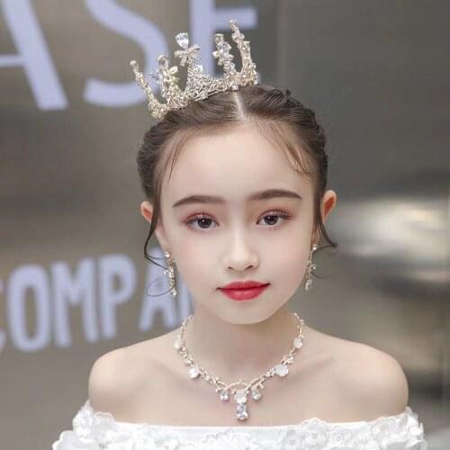 Little tiara Children Princess Girls show catwalk birthday party round tiara