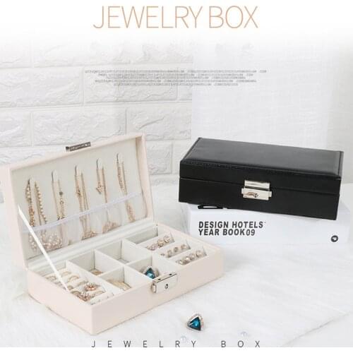 Fashion Jewelry Rings Display Tray Velvet Case Box Jewelry Storage Box Necklace Holder