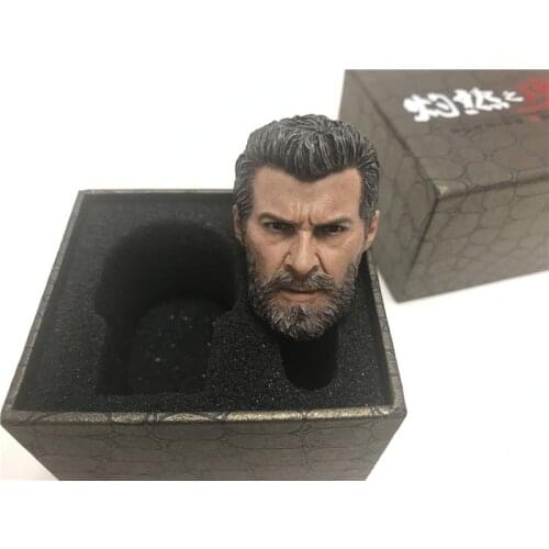 1/6 Scale Male Figure Accessory The Good Clint Head Sculpt Carved Accessories Model with Cap for 12 inches Body