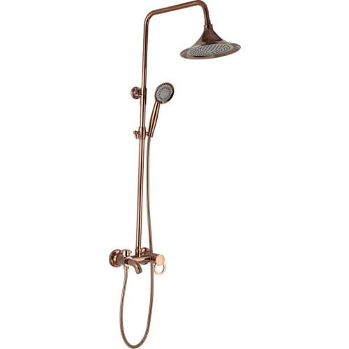 Shower shower head electroplating small third-gear rotary shower head hot and cold bathroom third-gear bathroom concealed