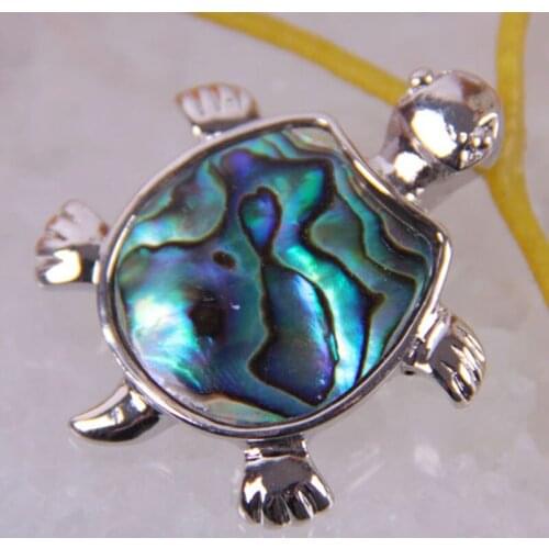 Natural New Zealand Abalone Shell Pendant Jewelry For Woman Gift Turtle Bead S159