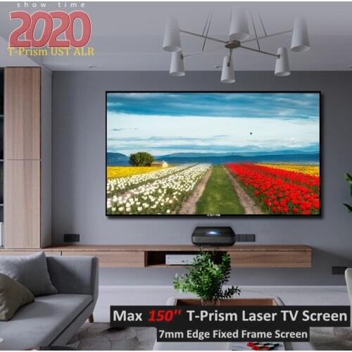 Mivision 16:9 4K Ultra HD Ready, Ambient Light Rejecting Thin Bezel fixed frame projector projection screen