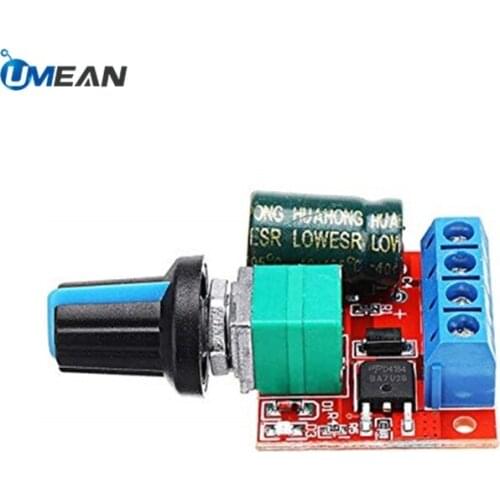 PWM DC Motor Speed Controller Module 12V 24V Adjustable Regulator Control Governor Switch 5A 90W LED Dimmer