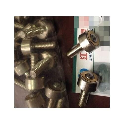 D-2H Ball bovine D-2H universal ball bulls eye steel wheel with M6 lengthened screw rod