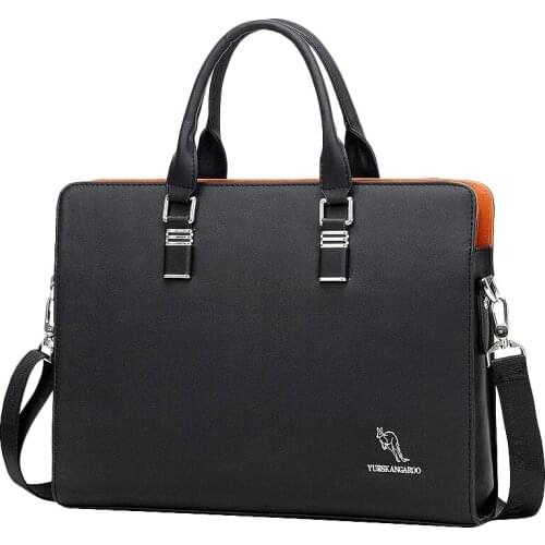 YUESKANGAROO Mens Business Messenger Bags Handbag Men Crossbody Bag Laptop Bag Laptop Briefcase for Men Shoulder Bags Black