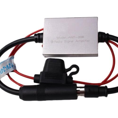 Universal 12-24V Car FM Signal Amplifier Anti-interference Metal Car Antenna Radio Auto FM Booster Amp Automotive Parts