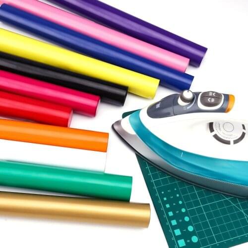 1 roll of 12 "x66 '/ 30cmx2000cm vinyl heat transfer iron on DIY clothing film Circut silhouette paper art
