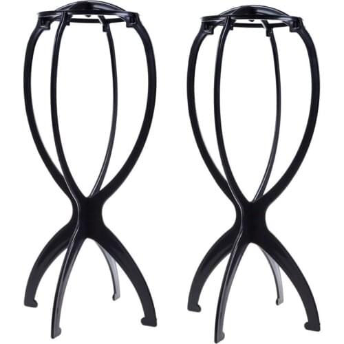 2 PCS Folding Plastic Wig Hair Hat Cap Holder Stand Display Tool Wig Dryer