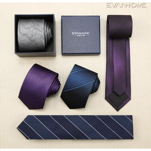 2020 New Fashion High Quality Microfiber 7cm Slim Ties for Men Casual Business Tie Men Waterproof Brand Necktie Gravata Gift BOX