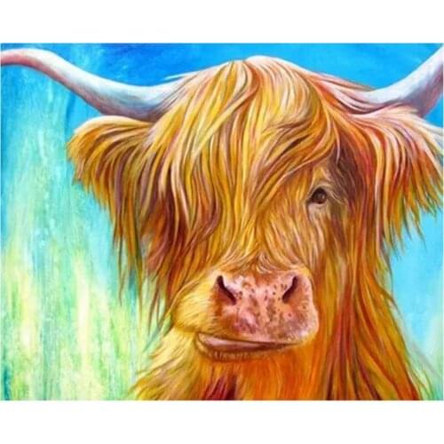 5D Diy diamond painting cross stitch cartoon Cow picture diamond embroidery animal diamond mosaic Home Decoration