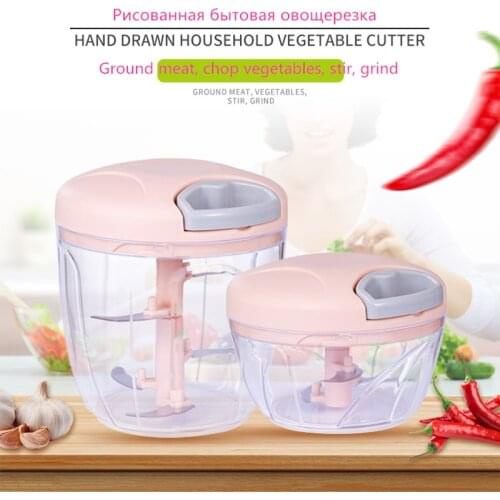 900/450/200ML Rotate Vegetable Cutter Chopper Slicer Fruit Garlic Press Masher Cheese Crusher Cooking Accessories Kitchen Gadget