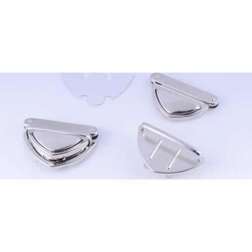 Free Shipping-5 Sets Silver Tone Handbag Bag Accessories Purse Twist Turn Lock 33x52mm J1808