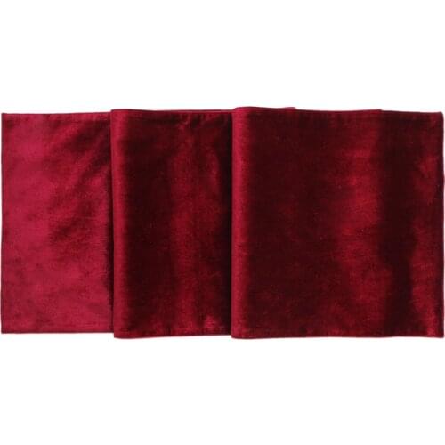 Free Shipping Christmas Velvet Table Runner Manufactured Red/green Runners