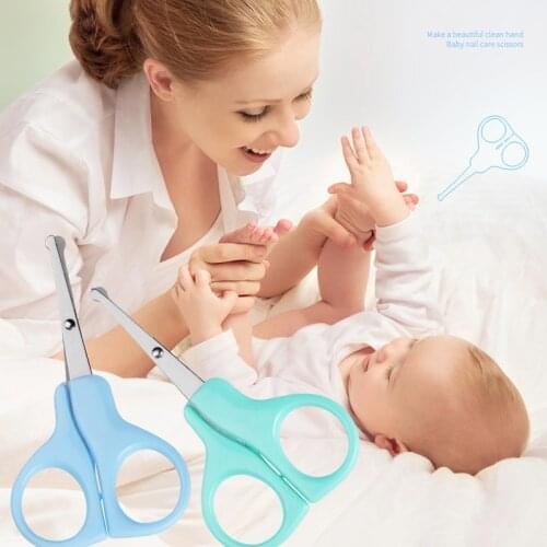 Baby Stainless Steel Safety Nail Clippers Scissors Manicure nail care For Newborn Baby Convenient Baby Care Safe Nail