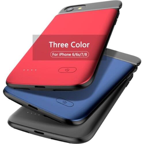 3200mAh Battery Charger Case for iPhone 6 6S 7 8 External Battery Charger Mobile Phone Cover Backup Power Bank Charging Case