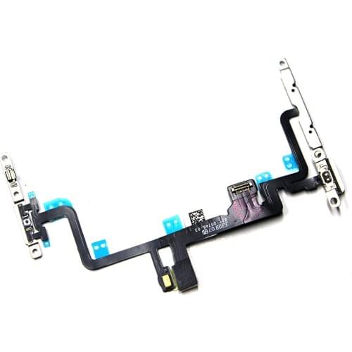 Power switch on off Volume Mute Button flex Cable with Metal Bracket Assembly For iPhone 7 Plus 5.5" 7P