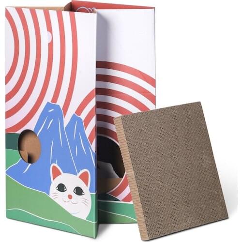 Cat Scratching Board Cat House Corrugated Cat Scratching Board Grinding Tool Wear-resistant Cat Toy