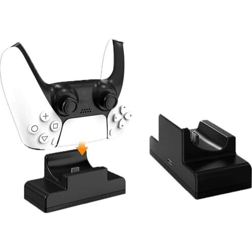 For Sony PS5 Controller Gamepad Console Single USB Charger Fast Charging Dock Station Stand&LED Indicator for PS5 Accessories