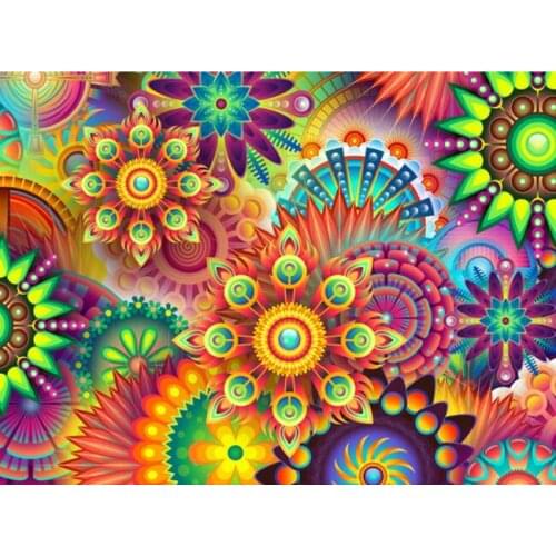 Colorful flower new arrival DIY Crystal full drill square 5D diamond painting sunflower cross stitch kit mosaic round rhinestone