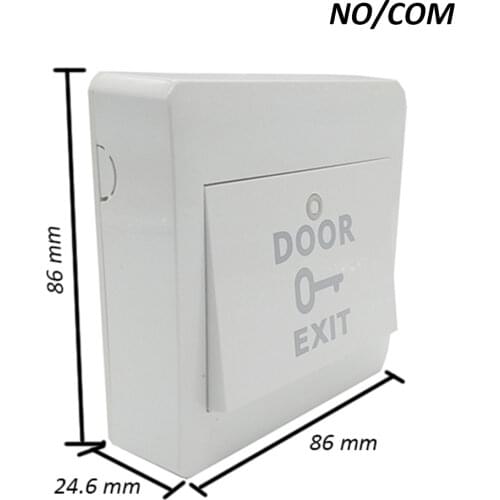 10 PCS Square NO COM Suface Plastic Push Release Switch Door Lock Exit Button