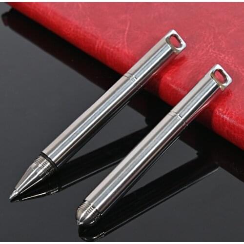 NEW 2021 Multifunction Mini Keychain Pen Pure Titanium Ballpoint Pen Signature Pen Portable EDC Gadget Outdoor Equipment