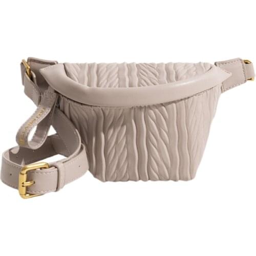 Fashion Chain Fanny Pack Banana Waist Bag New Brand Belt Bag Women Waist Pack PU Leather Chest bag Belly Bag