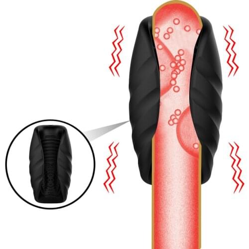 Male Masturbator Cup Dual Motor Vibration Heating Aircraft Cup For Penis Massage Delay Exerciser Sex Toy For Adult Men Pussy