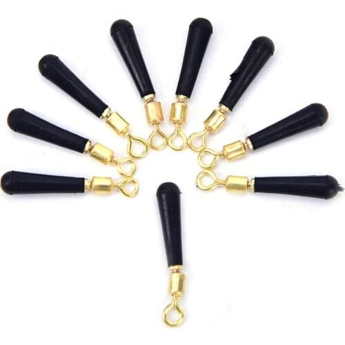 20pcs/lot New Fishing Gear Block rotation drift fishing floats accessory bobber copper+ rubber tools Wholesale