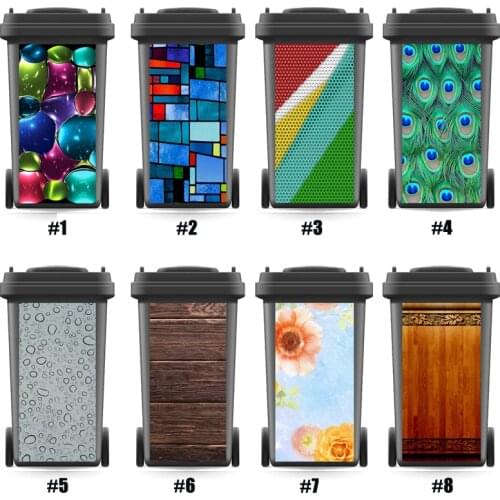 Wholesales Rubbish Bin Sticker Modern Wallpaper mural Wall Print Decal Poster self adhesive Gift Home Art Kitchen Accessorries