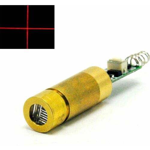 Industrial Brass 650nm 50mW Red Laser Cross Module 3.0-3.7V